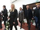 Tenistka Petra Kvitová dorazila do brnnského krematoria na poslední rozlouení...