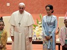 Pape na setkání se Su ij (28. listopadu 2017)