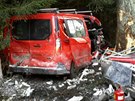 Tragická nehoda nedaleko  Bystrého u Poličky. (24.11.2017)
