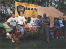 Prvn veejn prezentace trstek Brain na Mohelnickm dostavnku v roce 199 se...
