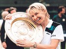 Wimbledonská vítězka Jana Novotná (1998)