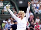 Tenistka Jana Novotná na turnaji tenisových veteránek ve Wimbledonu. (4....