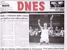 Wimbledonské vítzství Jany Novotné na stránkách MF DNES ze 7. ervence 1998.