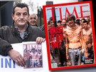 Peiví ze srbského koncentraního tábora Fikret Ali drí kopii titulní...