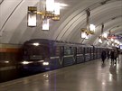 Petrohradské metro je prmrnou hloubkou stanic nejhlubí na svt