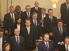 Bhem ustavující schze Poslanecké snmovny dne 20. listopadu 2017 zasedli...