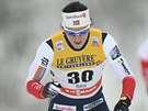 Norská bkyn na lyích Marit Björgenová  v závod na 10 km klasicky ve finské...
