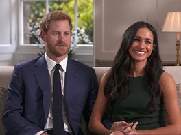 Princ Harry a Meghan Markle bhem prvního spoleného rozhovoru v televizi po...