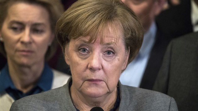 Angela Merkelov hovo o krachu koalinch rozhovor (20. listopadu 2017)