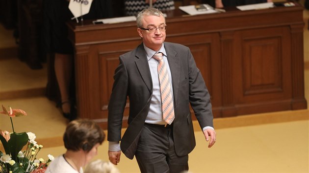 Marek Benda z ODS na ustavující schůzi Poslanecké sněmovny dne 20. listopadu 2017.