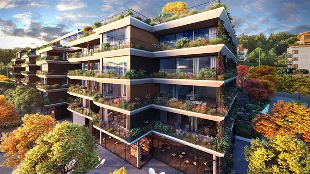 Vizualizace: bytový projekt Sakura v Košířích