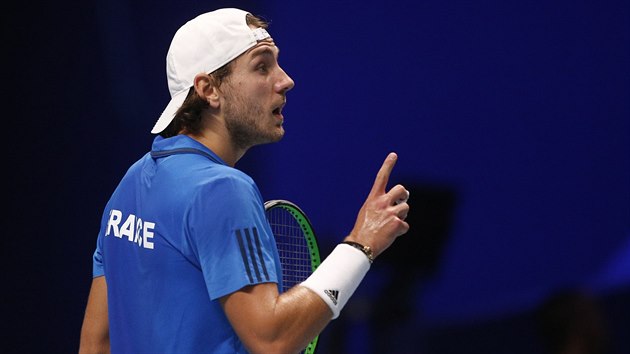 Lucas Pouille ve finle Davis Cupu