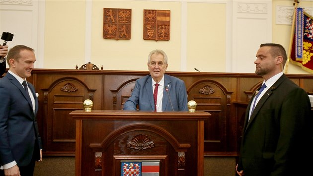 Prezident Miloš Zeman zahájil 29. listopadu na krajském úřadu v Brně třídenní návštěvu Jihomoravského kraje.