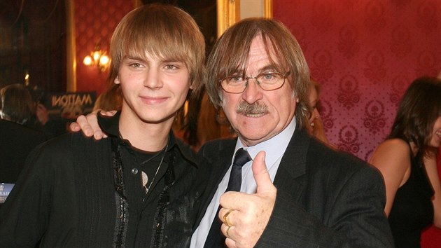 Josef Vgner a jeho otec Karel Vgner (11. listopadu 2014)