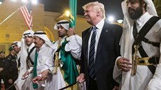 Pivítání Donalda Trumpa v Rijádu (20. kvtna 2017)