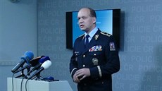 První námstek policejního prezidenta Martin Vondráek na tiskové konferenci...