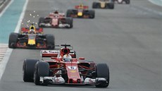 Sebastian Vettel bhem Velké ceny Abú Zabí