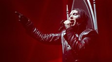 Marilyn Manson na koncertu v Hamburku (16. listopadu 2017)