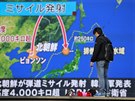 Zprávy o testu severokorejské rakety Hwasong-15 v Tokiu (29. listopadu 2017)