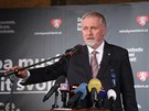 Expremiér Mirek Topolánek pedstavil svou kampa ped prezidentskými volbami...