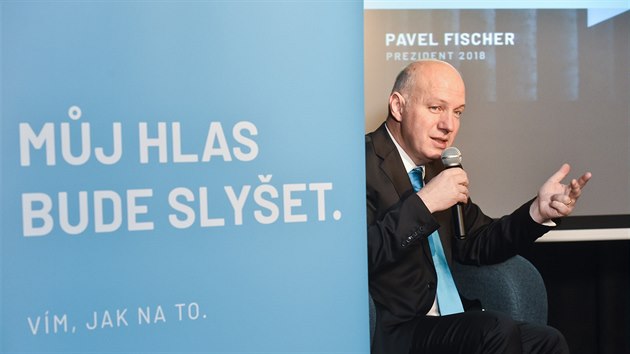 Kandid�t na prezidenta Pavel Fischer p�edstavil 30. listopadu v Praze svou prezidentskou kampa�.