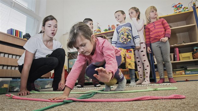 Do testování pohybových dovedností předškoláků se zapojila také 25. mateřská škola v Plzni. (28. 11. 2017)