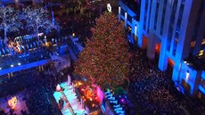 Rozsvícení vánočního stromu v New Yorku v roce 2017