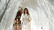 První dáma USA Melania Trumpová zahalila místnosti Bílého domu vánoní...