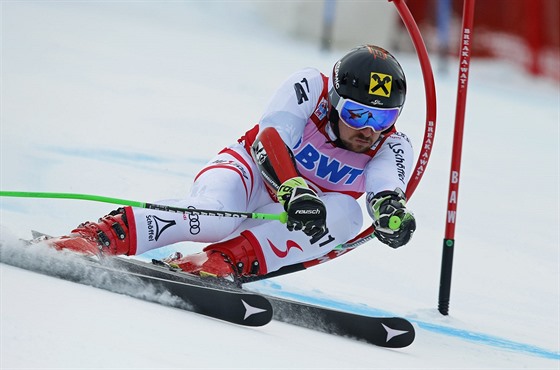 Rakuan Marcel Hirscher na trati obího slalomu v Beaver Creeku