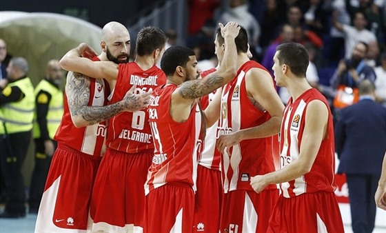 Basketbalisté z Crvené zvezdy Blehrad