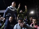 Palestinci v Gaze protestují proti Trumpovu uznání Jeruzaléma za hlavní msto...