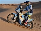 Jezdec stáje MRG Milan Engel na nedávném závod v Maroku, který poslouil jako...