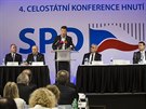 éf SPD Tomio Okamura hovoí na celostátní konferenci hnutí (9.12.2017).