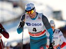 Francouzský skiatlonista Maurice Manificat bhem závodu v norském Lillehammeru.