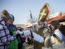 Valask mikulsk jarmark se konal 2. prosince ve Valaskch Kloboukch na...
