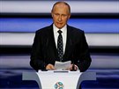 Proslov Vladimira Putina, prezidenta Ruska, na slavnostním losování fotbalového...