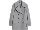 Kabátu s dvouadým zapínáním z recyklované smsi vlny; Lindex, 2 499 K.