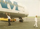 Boeing 727-235 s registrací N4731 a jménem Clipper Allert, který jako poslední...