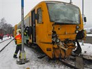 Sráka osobního a nákladního vlaku v Brumov-Bylnici.