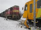 Srka osobnho a nkladnho vlaku v Brumov-Bylnici.