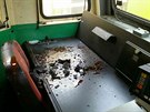 Spadlá trolej propálila u stanice Hranice na Morav stechu lokomotivy...