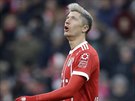 Robert Lewandowski z Bayernu Mnichov lituje spálené ance v duelu proti...