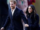 Princ Harry a Meghan Markle na první spolené oficiální akci po oznámení zásnub...