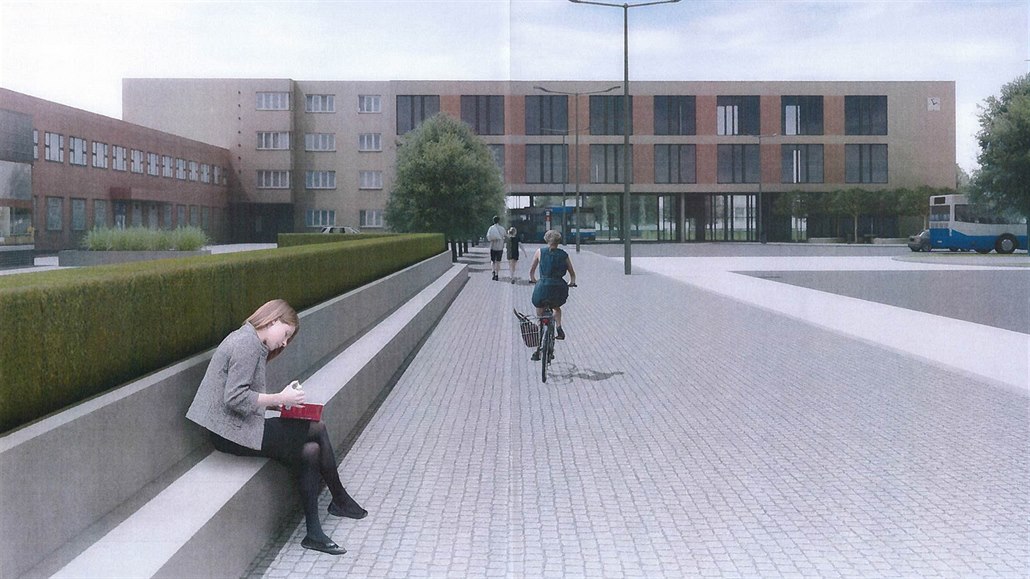 Takto si budoucí podobu domu na nám�stí Jana Pernera p�edstavují architekti....