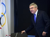 Prezident Mezinrodnho olympijskho vboru Thomas Bach bhem zasedn v...