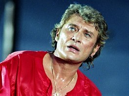 Francouzsk rocker Johnny Hallyday na archivnm snmku