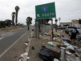 Západní pobřeží USA se potýká s rostoucím počtem bezdomovců. Na snímku San...
