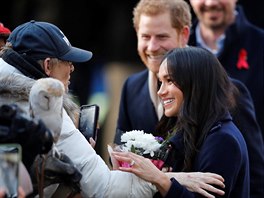 Princ Harry a Meghan Markle na první spolené oficiální akci po oznámení zásnub...