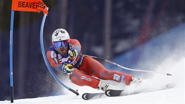 Kjetil Jansrud v superobm slalomu v Beaver Creeku.