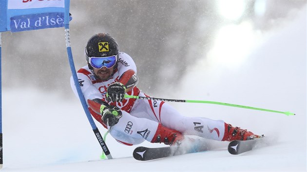 Marcel Hirscher v obm slalomu ve Val d'Isere